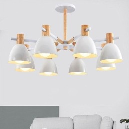 Modern Simple Macaron Pendant Light Creative Wooden Lighting