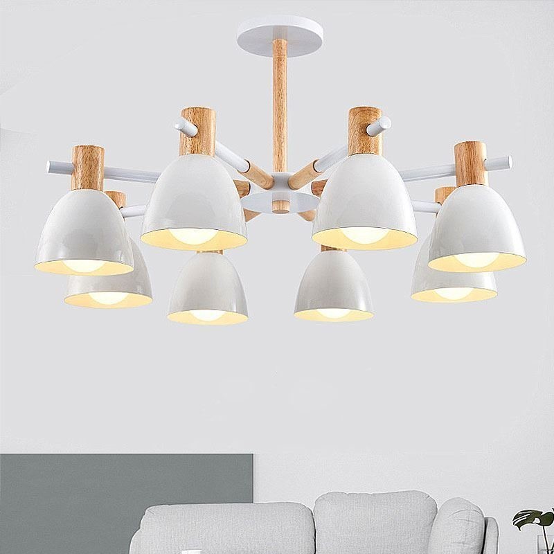 Modern Simple Macaron Pendant Light Creative Wooden Lighting