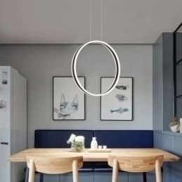 Nordic Pendant Light Acrylic Ring Shape Pendant Light