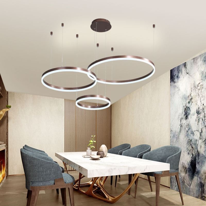 Postmodern Pendant Light Acrylic Ring Shape Pendant Light