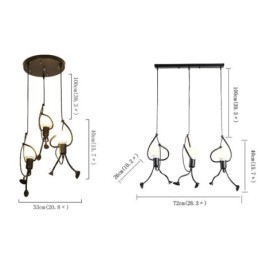 Modern Pendant Light Creative Little Man Shape Lamp Individual Home Light