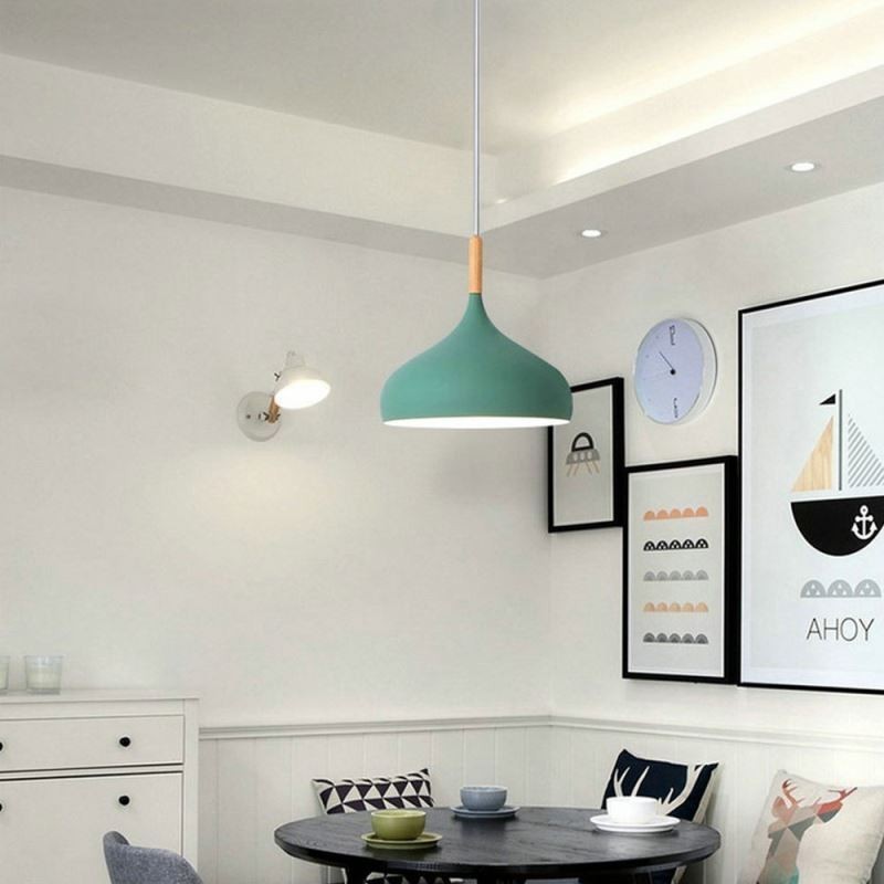 Modern Pendant Light Aluminum Macaron Lamp Home Adjustable Light