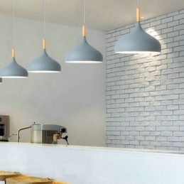 Modern Pendant Light Aluminum Macaron Lamp Home Adjustable Light