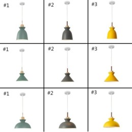 Pendant Light Nordic Metal Dome Macaron Colors Lamp Light