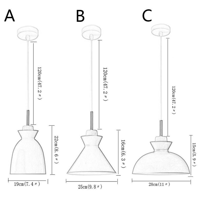 Pendant Light Nordic Metal Dome Macaron Colors Lamp Light