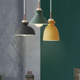 Pendant Light Nordic Metal Dome Macaron Colors Lamp Light