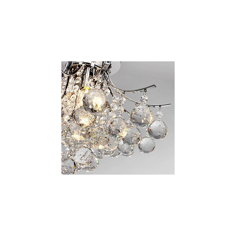 Chandelier Modern Crystal 3 Lights