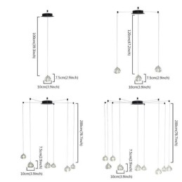 Modern Pendant Light Crystal Chandelier Light Home Lighting Lamp