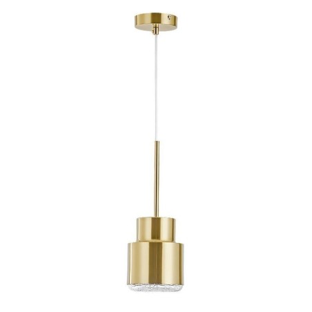 Postmodern Glass Pendant Light Golden Cylinder Lamp Bright Lighting Light