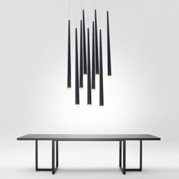 Contemporary Pendant Light Cylinder Shape Lamp Meteor Rain Lighting