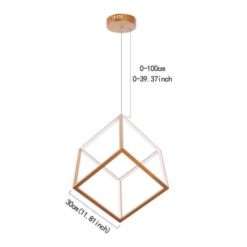 Postmodern Pendant Light Geometric Gold Hanging Light