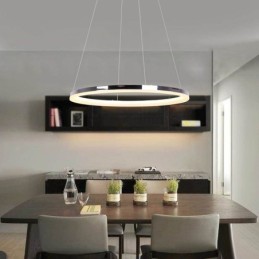 Modern Pendant Light Acrylic Circle Lamp 40cm