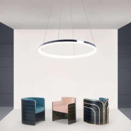 Modern Pendant Light Acrylic Circle Lamp 40cm