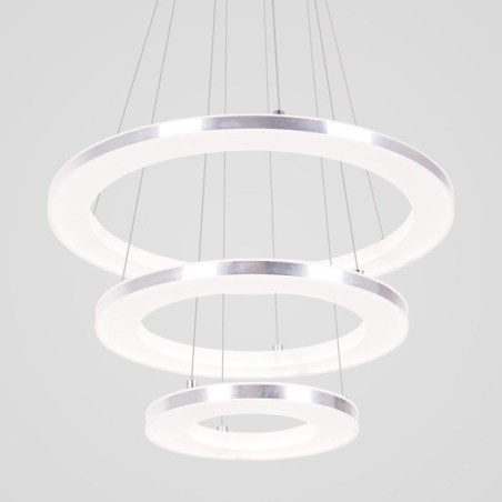 Modern Pendant Light Acrylic 3 Rings Lamp 40+30+20cm