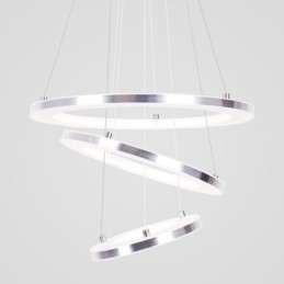 Modern Pendant Light Acrylic 3 Rings Lamp 40+30+20cm