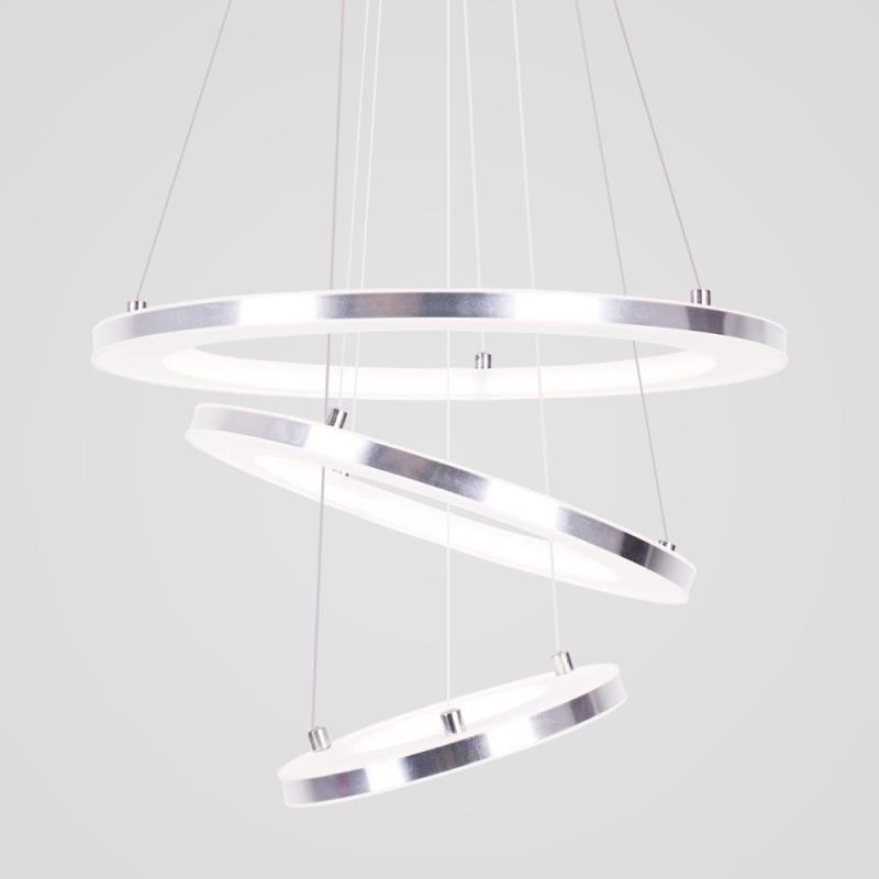 Modern Pendant Light Acrylic 3 Rings Lamp 40+30+20cm