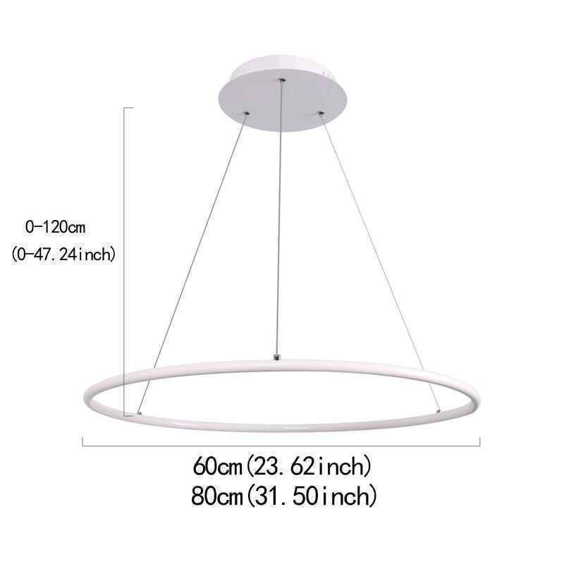 Modern Pendant Light Circle Lamp 60cm 80cm