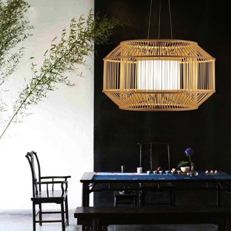 Lantern Bamboo Pendant Light Creative Japanese Pendant Light