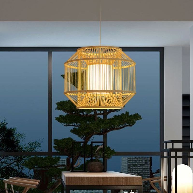 Lantern Bamboo Pendant Light Creative Japanese Pendant Light