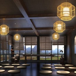 Lantern Bamboo Pendant Light Creative Japanese Pendant Light