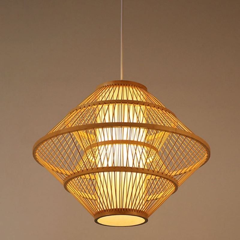 Gyroscope Design Bamboo Pendant Light