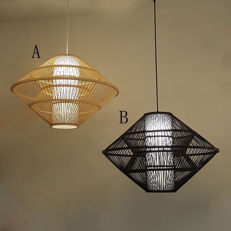 Gyroscope Design Bamboo Pendant Light