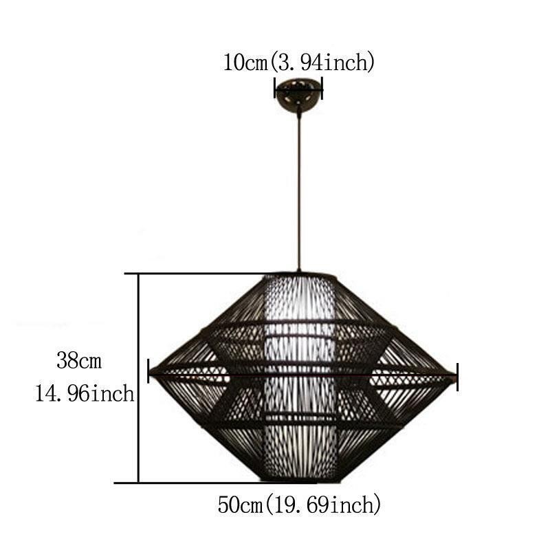 Gyroscope Design Bamboo Pendant Light