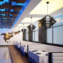 Gyroscope Design Bamboo Pendant Light