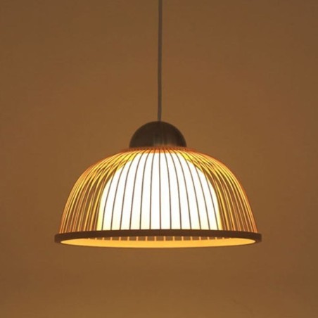 Modern Simple Downward Pendant Light Special Bamboo Pendant Light Bedside Lighting