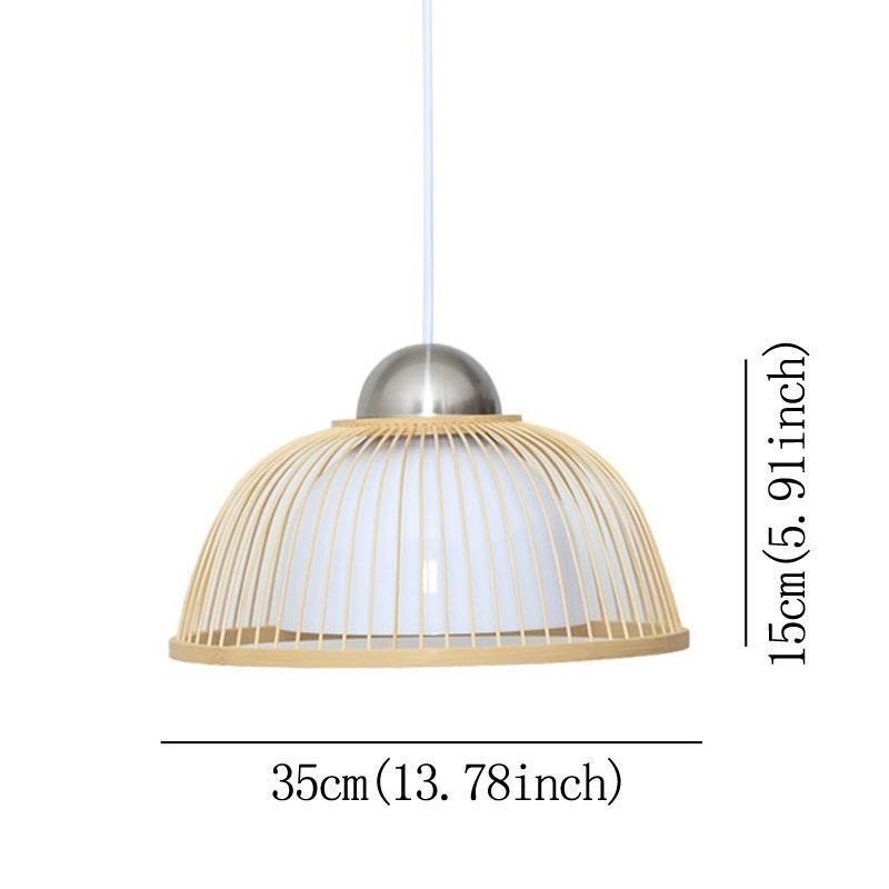 Modern Simple Downward Pendant Light Special Bamboo Pendant Light Bedside Lighting