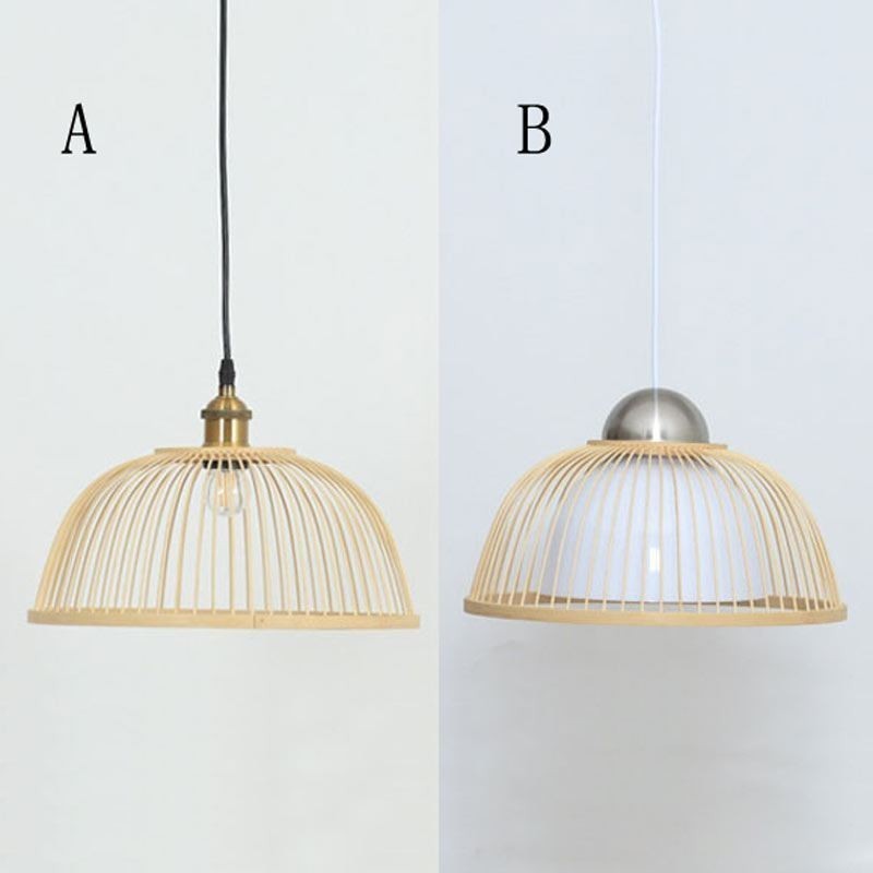 Modern Simple Downward Pendant Light Special Bamboo Pendant Light Bedside Lighting