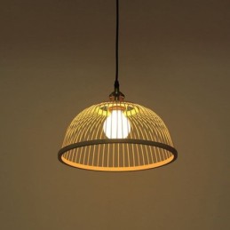 Modern Simple Downward Pendant Light Special Bamboo Pendant Light Bedside Lighting
