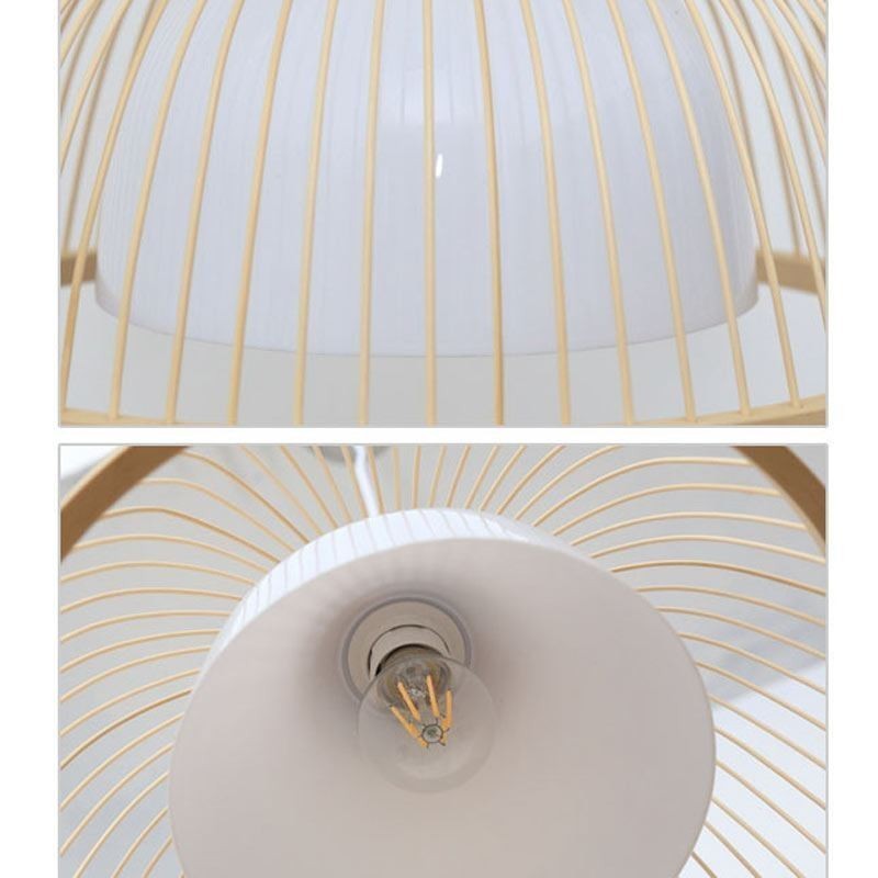 Modern Simple Downward Pendant Light Special Bamboo Pendant Light Bedside Lighting