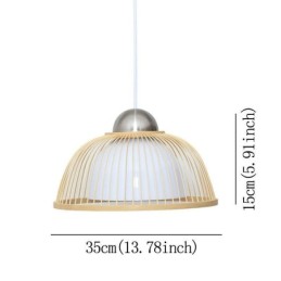 Modern Simple Downward Pendant Light Special Bamboo Pendant Light Bedside Lighting