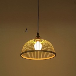 Dome Bamboo Pendant Light Hand Woven Pendant Light