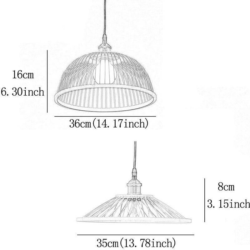 Dome Bamboo Pendant Light Hand Woven Pendant Light