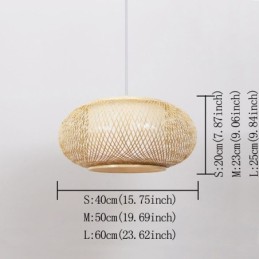 Decorative Bamboo Pendant Light Visual Comfort