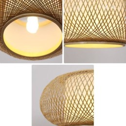 Decorative Bamboo Pendant Light Visual Comfort