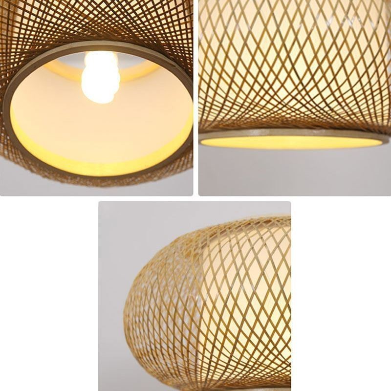 Decorative Bamboo Pendant Light Visual Comfort