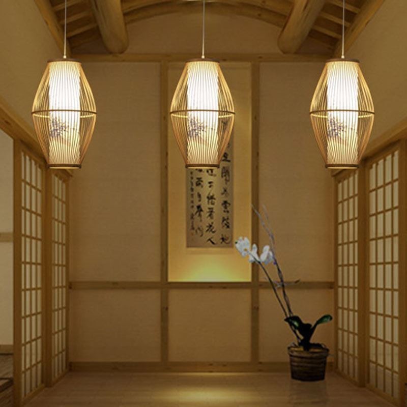Classical Handmade Bamboo Pendant Light