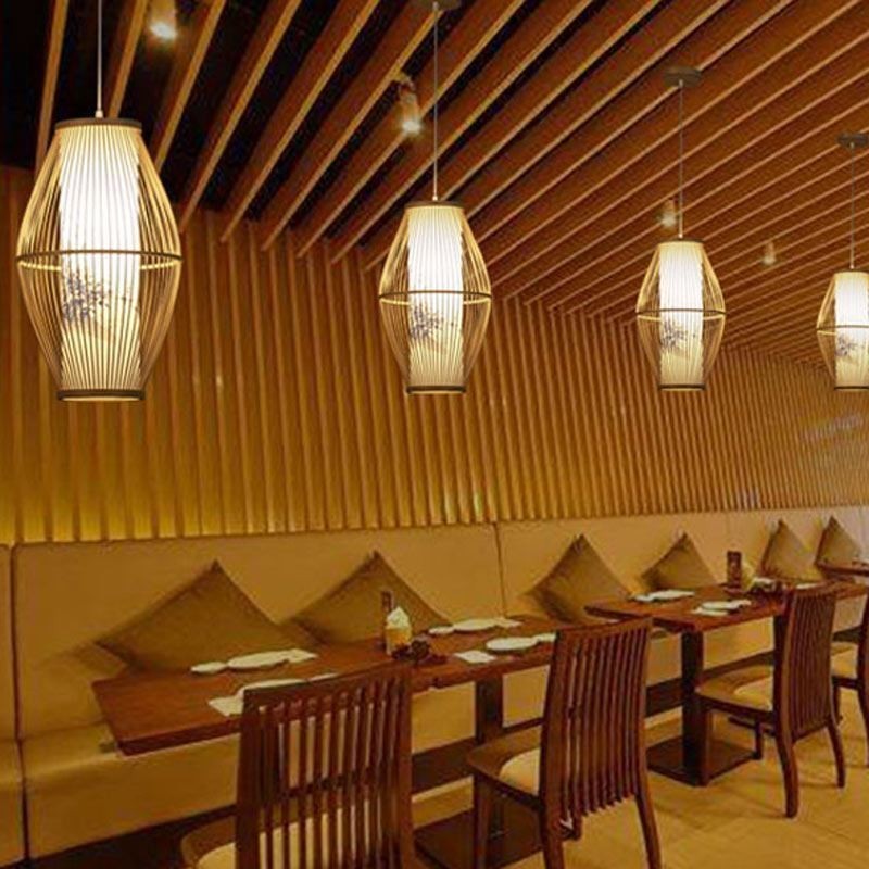 Classical Handmade Bamboo Pendant Light
