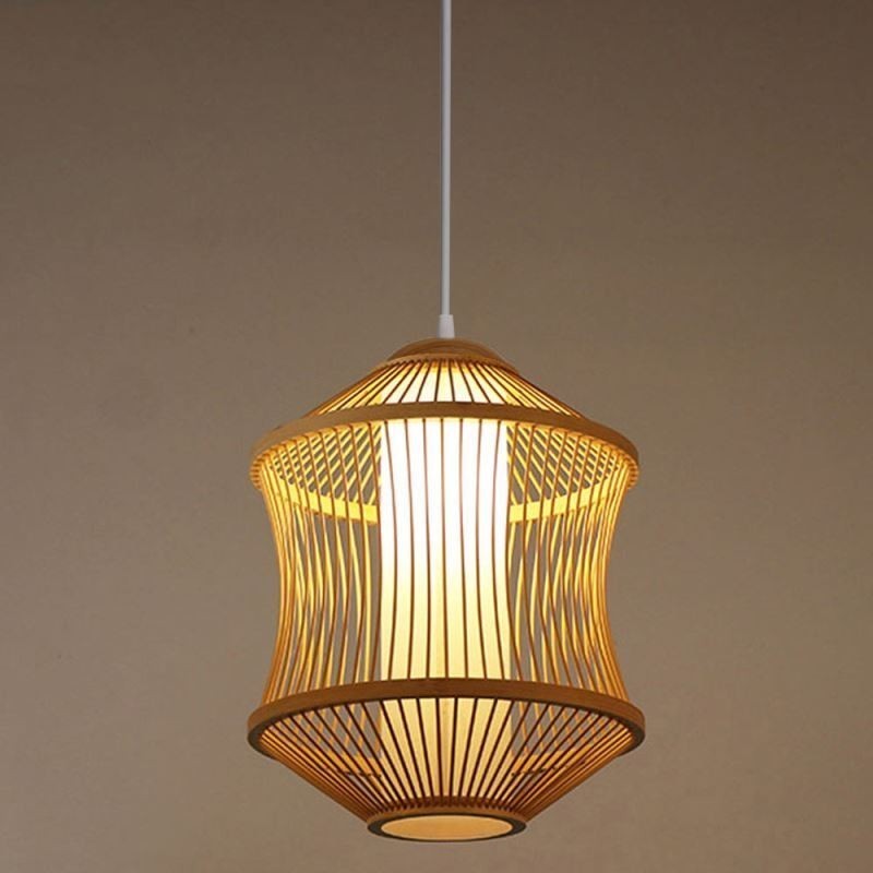 Visual Comfort Bamboo Cage Pendant Light