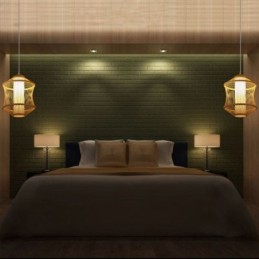 Visual Comfort Bamboo Cage Pendant Light