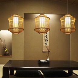 Visual Comfort Bamboo Cage Pendant Light