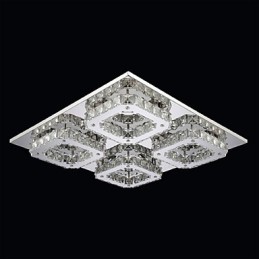 Modern Contemporary Electroplated Metal Flush Mount
