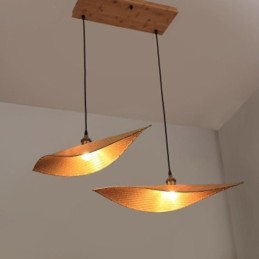Creative Leaf Pendant Light Contemporary Bamboo Pendant Light Tearoom Lighting