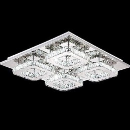 Modern Contemporary Electroplated Metal Flush Mount