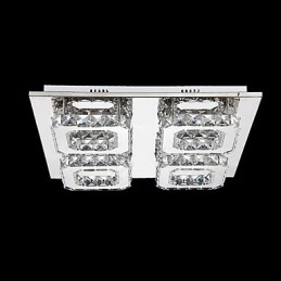 Modern Contemporary Electroplated Metal Flush Mount