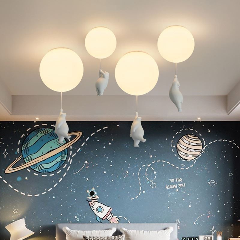 Nordic Ballon Ceiling Light Acrylic Pendant Light Kids Children