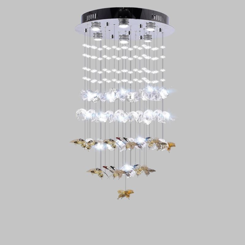 Nordic Pendant Light Creative Butterfly Glass Pendant Light